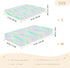 miaozhen 1 Pack 52x28 Cotton Baby Crib Sheets Soft Stretchy Childish Star Green Peach Gradient Toddler Mattress Sheet