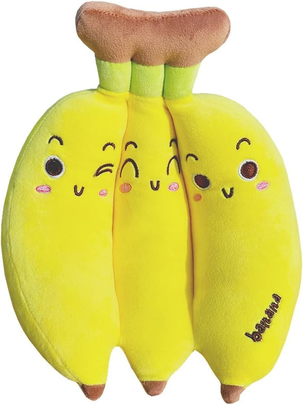 Hofun4U Banana Plush Pillow - 17" Banana Stuffed Animal, Fruit Plush Toy for Holiday