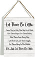 KongMoTree Let them be little, Nursery Quotes Wall Art, Nursery Quote Sign, Nursery