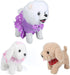 Set, 3, 4, 5, 6 Interactive Walking Plush Puppy Toy Dog, Remote Control Electronic Robot Dog Realistic Wagging Tail