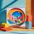 Bgraamiens 1000 Pieces Distance 3D Visual Sunrise Round Puzzle for Adults, Modern Art Challenge