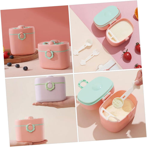 Portable Milk Powder Organizer for Travel - Happy Organic Formula Container