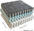 BXEBUI 12pcs Carpet Squares Puzzle Floor Mat, Plush Interlocking Carpet Tiles, Anti Slip EVA Foam Jigsaw Floor Tiles