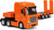 Flatbed Semi Truck Trailer Toy, Large 1/50 Diecast for MAX Metal Model