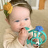 Nuby Chewy Chums All Silicone Soothing Teether, Whale for 3M+