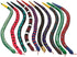 Natural Unfinished Wooden Wiggly Snakes - 12” Flexible Timber Snake for Arts and Crafts - 8 Pcs
