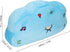 Kids Plush Quran Pillow, Blue Cloud Shape Stuffed Quran Learning Pillow with LED Light