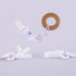 100piece 25mmRibbon Dummy Pacifier Plastic Suspender Clips for DIY Teething Toys Baby Blankets Bib Leash, White