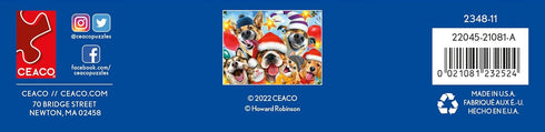 Ceaco - Selfies Christmas - Cats and Dogs - 550 Piece Jigsaw Puzzle