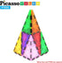 12pcs Set PTE03 PicassoTiles Magnetic Building Block Isosceles Triangle Magnet Tiles Construction Toy STEM Learning Kit
