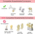 Medela Pump in Style Advanced Breast Pump Compatible Spare Tubing x4 - BPA Free Replacement (4 pc)