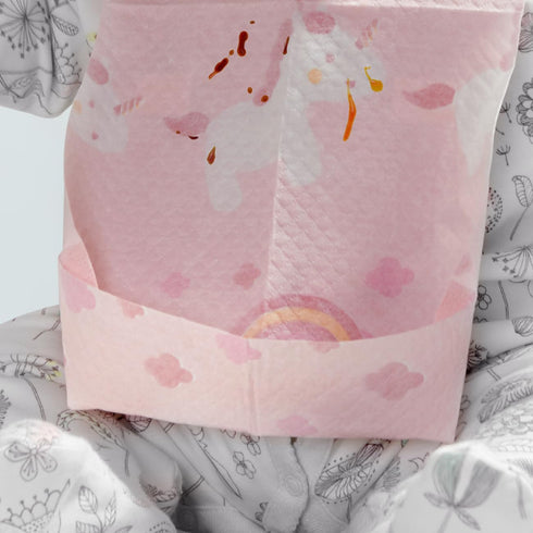 SUNVENO Disposable Bibs - Leak-proof Liner & Reusable Fastener