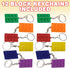 ArtCreativity Set of 12 Building Block Keychains, Fun Key Chains for Backpack, Purse, Luggage, Birthday Party Favors