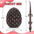 12-inch 3D 2) Printed Dragon Eggs, Glow in The Dark Fidget Toys for Kids & Adults, for Home Office Desk Decor (Pink +