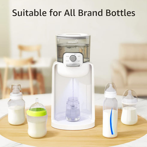 4 72H GROWNSY Instant Baby Bottle Warmer, Precise Temperatures Control | Night Light, Midnight Feeding | Warm Water