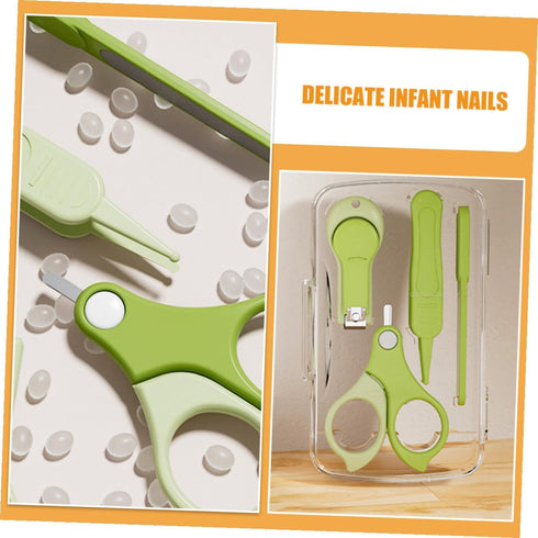 Set Nail Clipper Fingernail Clippers Newborn Nail Kit with Safety Features Portable Grooming Kit for Travel and Daily