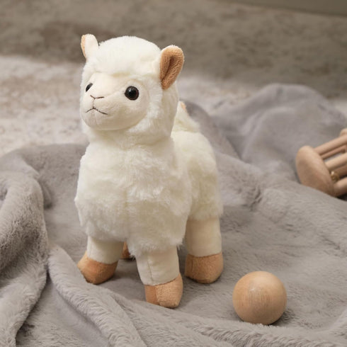 Bearington Lil' Alma Small Plush Stuffed Animal Llama - 7 inches