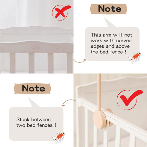 30 inches-Baby 360 let's make Updated Wooden Mobile Arm for Crib Mobile Hanger for Crib Nursery Mobile Holder Rotatable