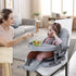 YOLEO Baby High Chair Booster Seat for Dining Table, Foldable High Chairs with Adjustable Heights, Travel Booster Seat