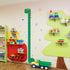 DEKMILE Dinosaur Self-adheve Vinyl Nursery Wall Decal Baby Growth Chart Sticker for Bedroom Play Room