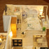 GuDoQi DIY Miniature Dollhouse Kit, Tiny House with Furniture and Music, 1:24 Scale Gift