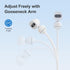 Simsky Baby Monitor Clip-on Mount, Plug & Play, Internal Cord Routing, Freely Adjust, Sturdy Flexible Baby Camera