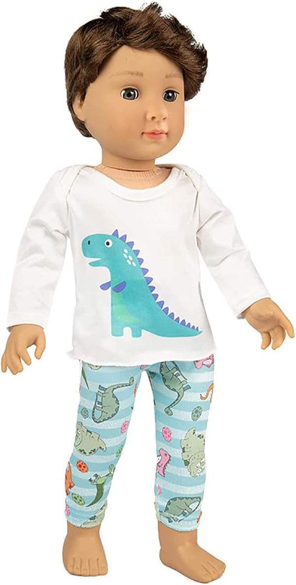 Ecore Fun 18 Inch Doll Clothes Pajamas Tracksuit for 18 Inch Boy or Girl Doll - Birthday Reward Gift