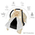 Hcpwzrf Dog Paw Print Brown Baby Car Seat Cover & Nursing Cover - Breathable Stretch Multi-Use Cover for Breastfeeding