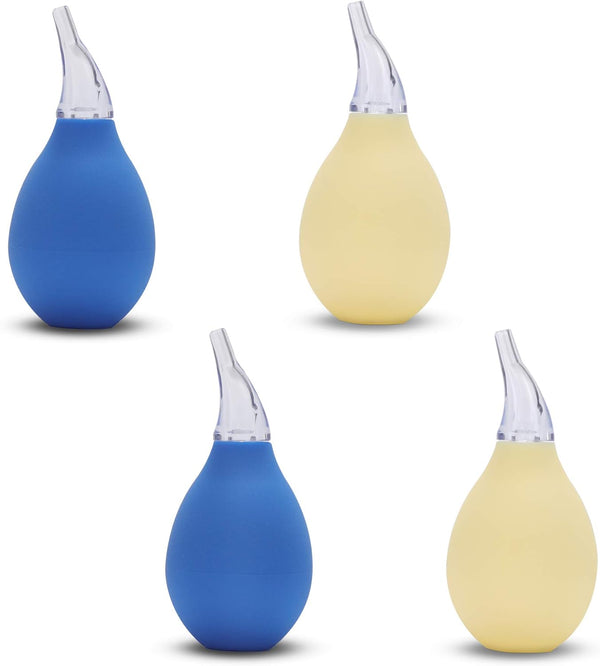 Lamoutor 4Pcs Premium Nasal Aspirator, Nose Suction Bulb for Baby