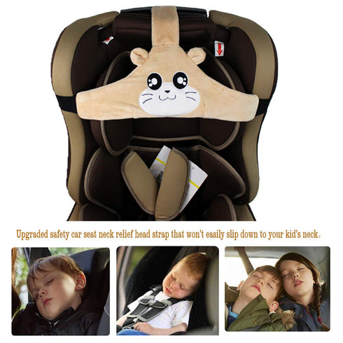 HJH Car Seat Head Support Toddler Head Strap for Car Seat Baby Head Protector Stroller Car Seat Sleeping Headrest
