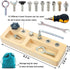 Yowlieu 14 Set, 3 4 5 Pcs Kids Montessori Screwdriver Board Wooden Screw Driver Activities Tools Montessori Toys