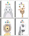Quzenu Nursery Wall Decor Safari Animal Pictures Kids Inspirational Wall Art for