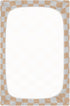 Pigsaly 27x39 Inch Crib Sheets Light Orange Gray Checkered Baby Sheet for Standard Crib Mattress Boys Girls Toddler Bed