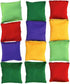 12 Pack 2inch/5cm Nylon Bean Bags for Outdoor Yard Games, Family Fun Bean Bag Toss Carnival Toy
