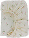 Synrroe Fitted Muslin Crib Sheets, Stretchy Crib Bed Sheets for Babies Girls