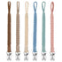 BOUKIPOW Pacifier Clip for Girls and Boys, Handmade Braided Baby Pacifier Holder Leash (6 Pack)