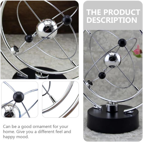 Planet Orbit Mobile Milky Way Perpetual Motion Desktop Toys, Solar System Decor for Kids