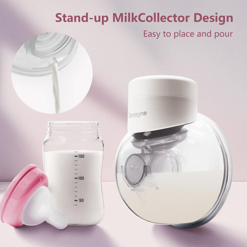 PERDREMEER Wearable Electric Breast Pump, Portable Hands-Free Single-Sided Fully Automatic Integrated Breast Pump