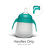 2-Pack, Nanobebe Flexy Bottle Handles, Easy-Grip Ergonomic Handles, Transitional Sippy Cup Handles Teal