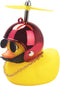 Wonuu Rubber Duck Car Ornaments, Yellow Duck Dashboard Decorations with Cool Glasses and Propeller Helmet