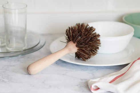 Set 3, Fox Run Kitchen Brush of Pot, Dish, and Bottle Scrub Brush with Natural Bristles