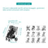 Luvorise Stroller Rain Cover, Baby Stroller Rain Cover Universal Plastic Stroller Cover, Rain Cover for Stroller