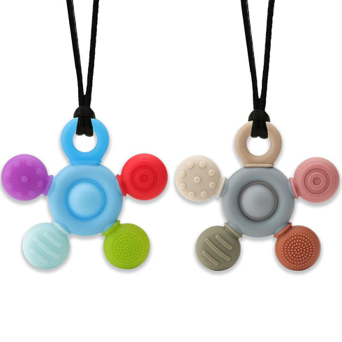 Chewy Necklace for Sensory Kids, Seeway Silicone Sensory chew Necklace Oral Motor