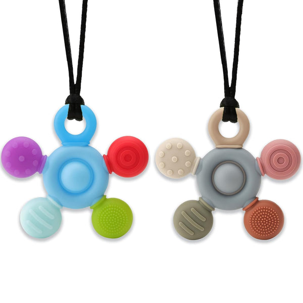 Chewy Necklace for Sensory Kids, Seeway Silicone Sensory chew Necklace Oral Motor