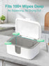 Baby Wipes Warmer, Larger Capacity Wipe Dispenser, Even Heating Diaper Wipe Warmer with Night Light, On/Off Switch