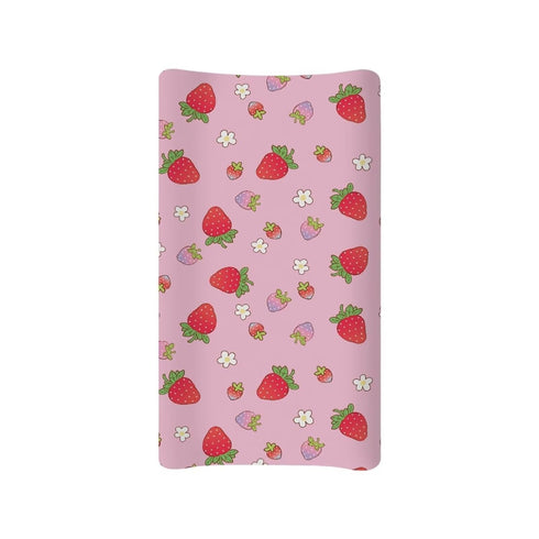 Strawberry Changing Pad Cover for Baby Soft Baby Diaper Change Table Pad Covers Washable Changing Pads Liners for All