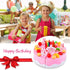 Set 37pcs(New Package) BigNoseDeer Play Birthday Cake Children's Day Gift Play Food Toy DIY Cutting Pretend Play