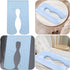 U-Shape Pregnancy Support Pillow Case Multi-Functional Body Cushion Cover for Side Sleeping Durable Washable Sky Blue
