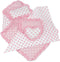 Emily Rose 18" Doll Pink Heart Valentines Bedding Set 5 Pc Doll