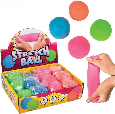 Vibrant Pull and Stretch Ball - Color May Vary